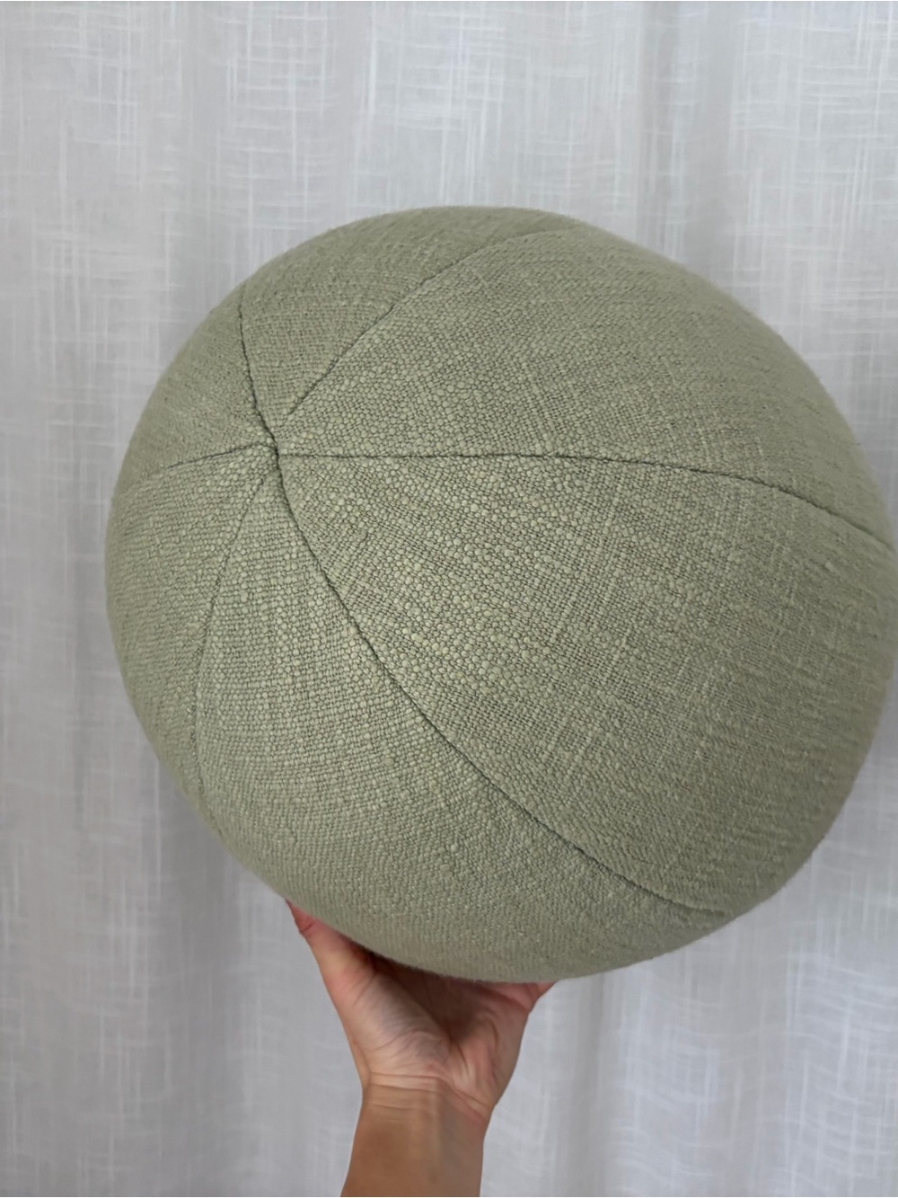 Creative Co-Op Sage Orb Pillow